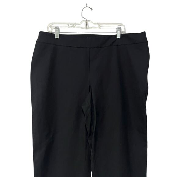 NWT CHICO'S Black Ultimate Fit Getaway  Pants Side Zip Slimming Sz XL (3) Short - Picture 2 of 9